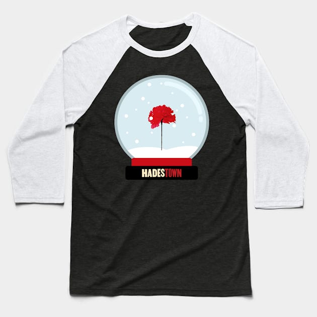 Hadestown Musical Snow Globe Baseball T-Shirt by sammimcsporran